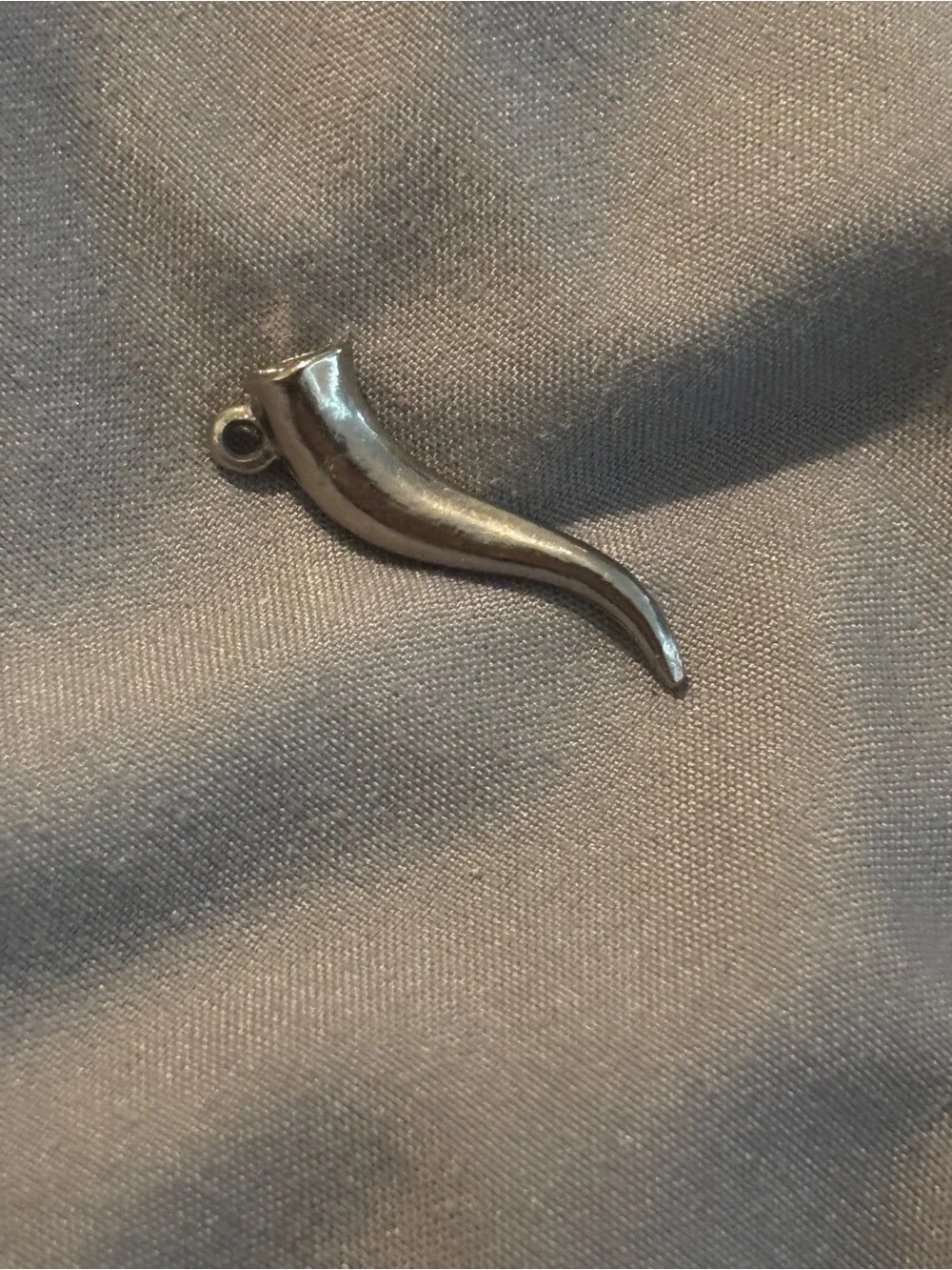Sterling Silver Horn Pendant for Men